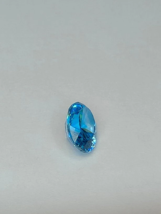 2.51ct Natural Blue Zircon Faceted Loose Gemstone From Cambodia — view 3